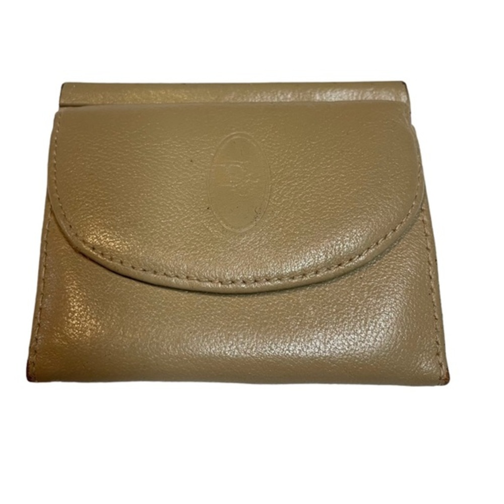 Christian Dior vintage Leather Coin Purse Accordion Style Mini Divided